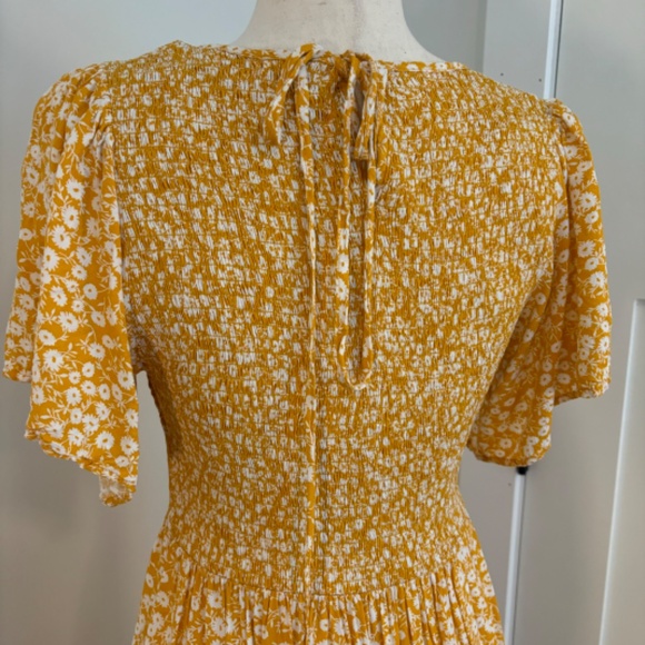 Flutter Sleeve Rayon Maxi Dress - Picture 5 of 6